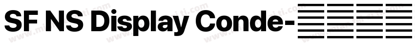 SF NS Display Conde字体转换